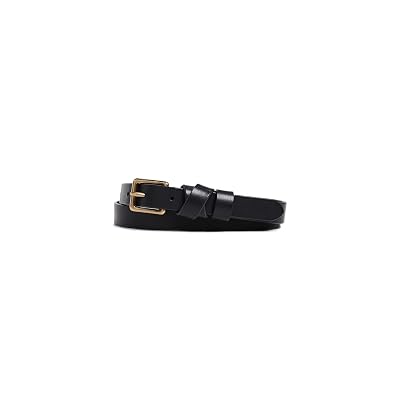 Madewell Womens Leather Crisscross Skinny Belt True Black