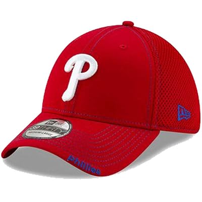 New Era Mens Philadelphia Phillies Red Neo 39thirty Flex