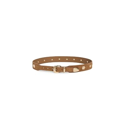 Madewell Womens Western Sun Studded Belt Aged Cognac Medi