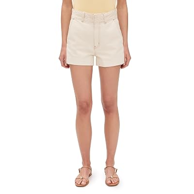 Frame Womens The Trapunto Shorts Vanilla Bean 27