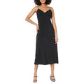 Madewell Layton Midi Slip Dress True Black 12