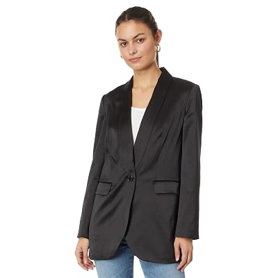 Madewell Drapey Blazer True Black 4