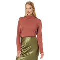 Madewell Whisper Cotton Turtleneck Weathered Brick MD Women