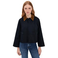 Frame Womens The Small Trench Coat Navy XS