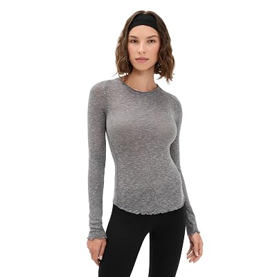 Free People Womens Be My Baby Long Sleeve Tee