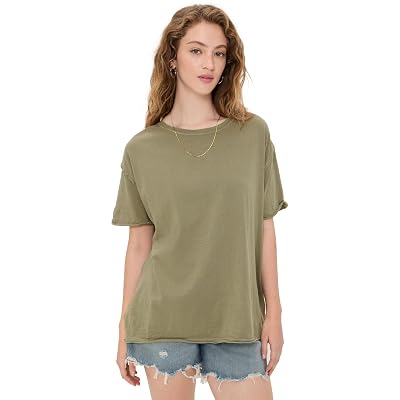 Free People Womens Nina Tee Olive Stone M