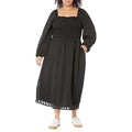 Madewell Plus Emine Long Sleeve Ruched Lucie Midi Dress