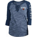Chicago Bears Womens 34 Sleeve Space Dye Lace Tee