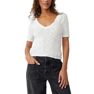 Free People Francis Tee Ivory XL Womens 14