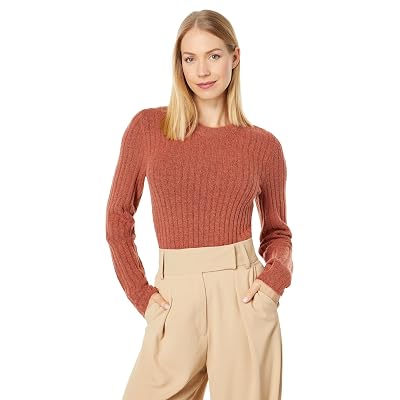Madewell Anguila Crew Neck Slim Pullover Heather Cumin 2xs