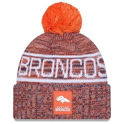 New Era Mens Orange Denver Broncos 2025 Sideline Cold